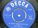 BILLY BOYLE My Baby's Crazy 'bout Elvis UK 7