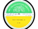 BBC TRANSCRIPTION DISC 