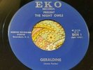Crude Unknown Garage Punk Private 45 The Night Owls Geraldine / That's It HEAR