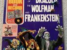 A Story of Dracula Wolfman and Frankenstein Power Records Record Book LP Monster