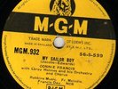 RARE 1956 CONNIE FRANCIS 78  MY SAILOR BOY / EVERYBODY NEEDS SOMEONE  MGM 932 E-