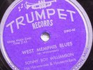 78 SONNY BOY WILLIAMSON West Memphis Blues / I Cross My Heart TRUMPET 144 E/E+