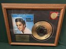 Elvis Presley EPE RCA Blue Suede Shoes Etched Gold Plated 45 FRAMED 1993