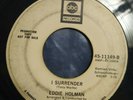 northern soul vinyl record Eddie Holman I Surrender single DJ promo 7' 45 rpm