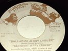 Jerry  Lawler   (Bad News )  rare 45 Barbarian records memphis  jimmy hart