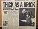 Jethro Tull - Thick As A Brick Vinyl LP - Chrysalis CHR 1003 1972 EXCELLENT