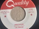 Unsatisfied - Lou Johnson (Canadian)