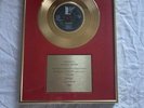 Vinyl Disc Award Display Sinitta 'So macho' presented to Doreen Davies gold
