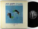 Stan Getz, Luiz Bonfa, Maria Toledo - Jazz Samba Encore LP - Verve Mono VG+
