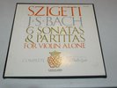 SZIGETI Bach 6 Sonatas & Partitas for Violin Alone VANGUARD BG 627/9 3LP Box