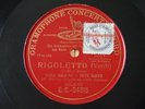 Titta Ruffo & Maria Galvany Rigoletto 78 RPM Single Side Red G&T G.C.-54315