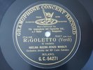 Adelina Rizzini Renzo Minolfi Verdi Rigoletto 78RPM Gramophone G&T GC 54271