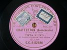 Titta Ruffo Baritone Leoncavallo Chatterton 78 RPM Single Side G&T G.C.-2-52686