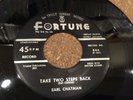 X-RARE DETROIT BLUES EARL CHATMAN FORTUNE 844 Take Two Steps Back/Loving You 45