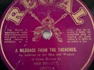78rpm BEN TILLETT Message from the Trenches WW1 1917 Regal G7105