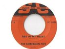 THE EMBERMEN FIVE Fire in My Heart 45 RECORD RARE PRIVATE MN GARAGE ORIGINAL 60s