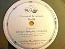 1932 RCA VICTOR PROGRAM TRANSCRIPTION 33-1/3 disc CHICAGO SYMPHONY Stock DVORAK