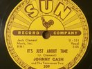 ROCKABILLY 78 Johnny Cash THOUGHT YOU'D LIKE TO KNOW/JUST ABOUT TIME Sun 309 E+