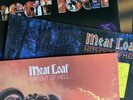 4 x meat loaf vinyl albums: Bat Out Of Hell, Hits-O-O-H, Live, Blind Before I St