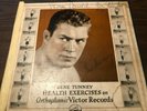 Gene Tunney Health Exercises Set 2 Vinyl Records Boxer Fighting Marine Autograph