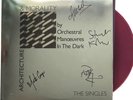 OMD Architecture & Morality - Singles Hand Signed 3 x Coloured Vinyl Autographed