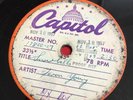 FARON YOUNG 45  1 Sided ACETATE Master. CAPITOL 1957. Snow Ball.