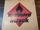 Rare  Massive Attack Blue Lines 1st Press UK Vinyl LP Lyric Inner Trip Hop 90s