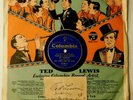 Ted Lewis 78 record / Picture sleeve / Ticket with autograph 1934 (3 item lot)