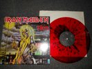 IRON MAIDEN LP KILLERS RARE 1992 GLOBUS CZECHOSLOVAKIA PRESS RED/BLACK SPLATTER