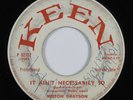 Popcorn Soul 45 MILTON GRAYSON It Ain't Necessarily KEEN autographed promo HEAR