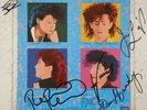 RARE SIGNED AUTOGRAPHED COPY PSEUDO ECHO*LOVE AN ADVENTURE*1985 OZ ROCK LP NM/MT