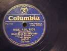 JAZZ MILLS BLUE RHYTHM BAND RED ALLEN Ride, Red, Ride BLUE WAX COLUMBIA 3087