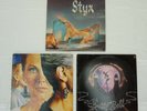 3 A&M Records LP Lot: Styx - Crystal Ball 1976, Pieces of Eight 1978 & Equinox