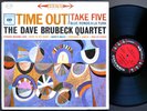 DAVE BRUBECK Quartet Time Out LP COLUMBIA CS 8192 US 1961 6-EYE ST Take Five