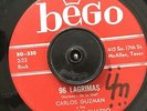 TX Latin Garage Rock 45 CARLOS GUZMAN 96 Lagrimas (96 Tears) BEGO chiano soul