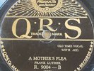 Frank Luther Carson Robison 78 rpm QRS 9004 A MOTHER'S PLEA 1930 Country V+