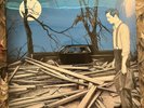 Jack White Fear of the Dawn LP Vault Exclusive Midnight Blue Vinyl Screen Print