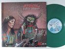 STRIFE Back To Thunder GULL LP VG++/VG+ uk green vinyl w/ promo poster f