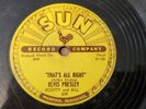 ELVIS PRESLEY SUN 209  THAT'S ALL RIGHT/ BLUE MOON OF KENTUCKY 78 Good Condition