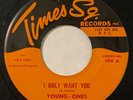 Young Ones I Only Want You Over The Rainbow 45 Record Single Acappella Doo Wop