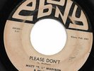 Matt Madison & Minute Men - Ebony 1000 - Don't Make Me Cry / Please Don't (VG)