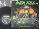 Overkill ‎– Under The Influence LP VINYL THRASH METAL 1988 781 865-1 OIS Tankard