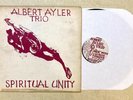 ALBERT AYLER TRIO: Spiritual Unity LP ESP Disk silk screened