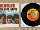 Beatles All You Need is Love 45 , West Coast Sleeve