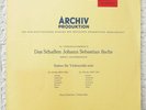 Bach Suiten Violoncello solo 3 & 4 Pierre Fournier Archiv LP Cello Suites