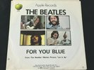 For You Blue / The Long and Winding Road The Beatles 45 RPM Vinyl Picture Sleeve