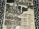 VINTAGE ORIGINAL SEX PISTOLS THE DAMNED THE CLASH FLYER 8.2X11.5 PUNK RARE KBD