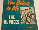 The Duprees You Belong To Me Vinyl Record 1962 COED LPC-905 Doo Wop