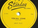 Arlie Duff - You-All Come / Poor Ole Teacher - Starday 104, Rockabilly