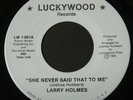 Larry Holmes   She Never Said That to Me   Luckywood   sweet modern soul 45 HEAR